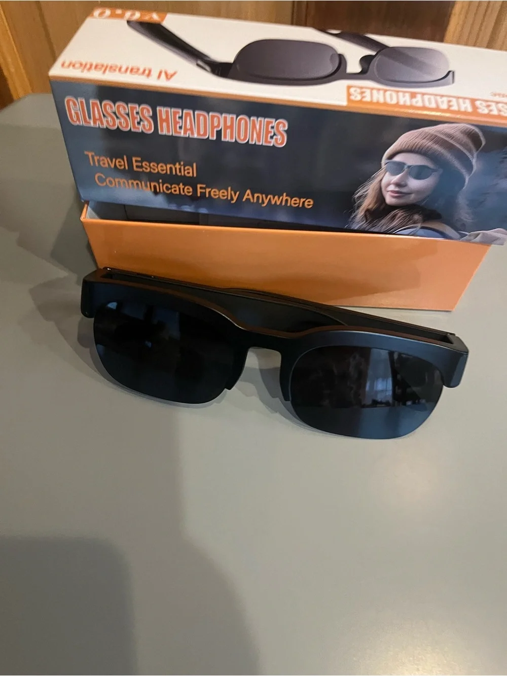 Bluetooth Sunglasses Headphones in Dark Gray - All-in-One Audio Glasses